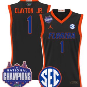 Walter Clayton Jr Jersey #1 Florida Gators 2025 National Champions Black