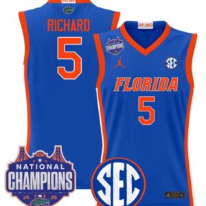 Will Richard Jersey #5 Florida Gators 2025 National Champions Patch Royal