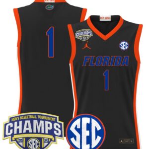 Team Jersey #1 Florida Gators 2025 Tournament Champions Patch Black