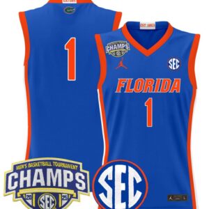 Team Jersey #1 Florida Gators 2025 Tournament Champions Patch Royal