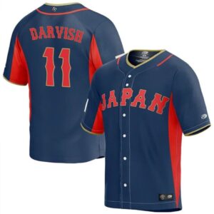 Yu Darvish #11 Japan Baseball World Baseball Classic Jersey ? Navy