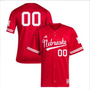 Custom Nebraska Cornhuskers Baseball Scarlet Retro Jersey Stitched