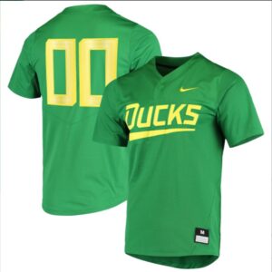 Custom Oregon Ducks Baseball Apple Green Jersey ? All Stitched