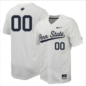 Custom Penn State Nittany Lions Baseball White Jersey All Stitched