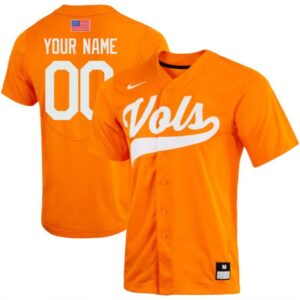 Custom Tennessee Volunteers Jersey College Baseball Stitched Orange