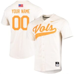 Custom Tennessee Volunteers Jersey College Baseball Stitched Cream