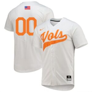 Tennessee Volunteers College Baseball Stitched Custom Number Jersey White