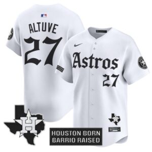 Jos? Altuve Jersey #27 Houston Astros Gothic Edition Vapor Premier Limited Stitched White