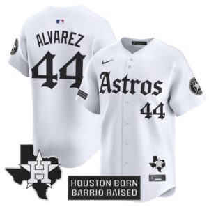 Yordan ?lvarez Jersey #44 Houston Astros Gothic Edition Vapor Premier Limited Stitched White