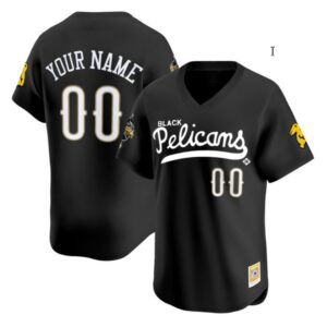 Custom New Orleans Black Pelicans Black Jersey All Stitched