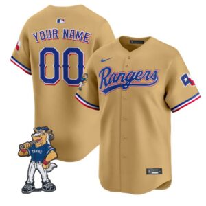 Custom Texas Rangers Jersey Rangers Captain Patch Vapor Premier Limited All Stitched