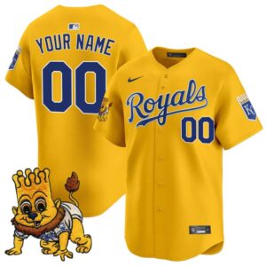 Custom Kansas City Royals Jersey Sluggerrr Patch Vapor Premier Limited Stitched