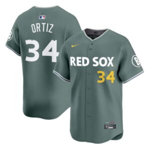 David Ortiz Jersey #34 Boston Red Sox 2025 City Connect Vapor Premier Limited V2 All Stitched