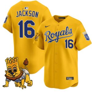 Bo Jackson Jersey #16 Kansas City Royals Sluggerrr Patch Vapor Premier Limited Stitched