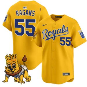 Cole Ragans Jersey #55 Kansas City Royals Sluggerrr Patch Vapor Premier Limited Stitched