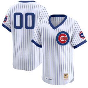 Custom Chicago Cubs Jersey Name and Number Pinstripe All Stitched