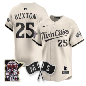 Byron Buxton Jersey #25 Minnesota Twins Alternate Limited Stitched Cream