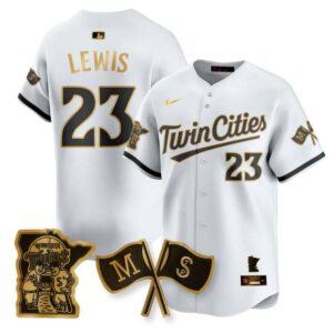 Royce Lewis Jersey #23 Minnesota Twins Alternate Limited Stitched White Gold