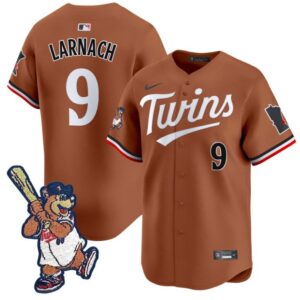 Trevor Larnach Jersey #9 Minnesota Twins T.C. Bear Patch Vapor Premier Limited Stitched