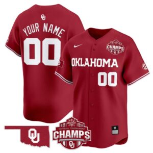 Custom Oklahoma Sooners Jersey 2025 SEC Softball Tournament Champions Patch Stitched Crimson