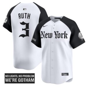 Babe Ruth Jersey #3 New York Yankees Gothic Legacy Edition Vapor Premier Stitched Alternate