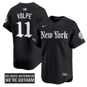 Anthony Volpe Jersey #11 New York Yankees Gothic Legacy Edition Vapor Premier Stitched Black