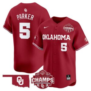 Ella Parker Jersey #5 Oklahoma Sooners 2025 SEC Champions Patch Limited Stitched Crimson