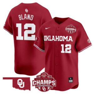 Maya Bland Jersey #12 Oklahoma Sooners 2025 SEC Champions Patch Limited Stitched Crimson
