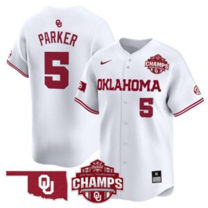 Ella Parker Jersey #5 Oklahoma Sooners 2025 SEC Champions Patch Limited Stitched White
