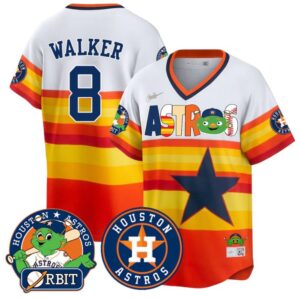 Christian Walker Jersey #8 Houston Astros Orbit Vapor Premier Limited Stitched Cooperstown