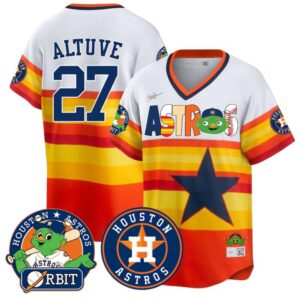 Jos? Altuve Jersey #27 Houston Astros Orbit Vapor Premier Limited Stitched Cooperstown