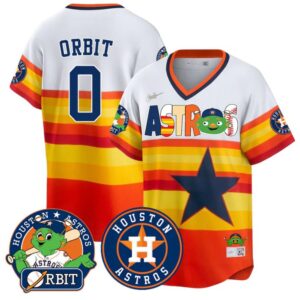 Orbit Jersey #00 Houston Astros Vapor Premier Limited Stitched Cooperstown