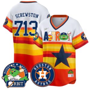 Screwston Jersey #713 Houston Astros Orbit Vapor Premier Limited Stitched Cooperstown
