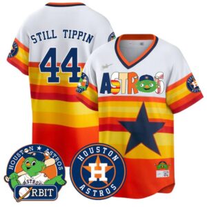 Still Tippin Jersey #44 Houston Astros Orbit Vapor Premier Limited Stitched Cooperstown