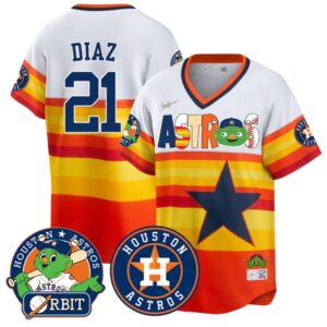 Yainer Diaz Jersey #21 Houston Astros Orbit Vapor Premier Limited Stitched Cooperstown