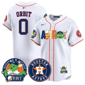 Orbit Jersey #00 Houston Astros Vapor Premier Limited Stitched White