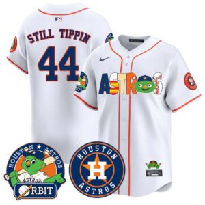 Still Tippin Jersey #44 Houston Astros Orbit Vapor Premier Limited Stitched White