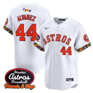 Yordan ?lvarez Jersey #44 Houston Astros x El Tiempo Cantina Vapor Premier Limited Stitched White