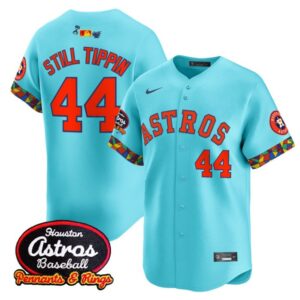Still Tippin Jersey #44 Houston Astros x El Tiempo Cantina Vapor Premier Limited Stitched Team
