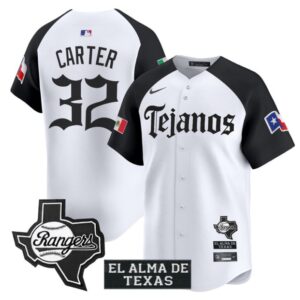Evan Carter Jersey #32 Texas Rangers Mexico Tejano Barrio Style Vapor Limited Stitched Alternate