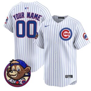 Custom Chicago Cubs Jersey Clark Patch Vapor Premier Limited Stitched Pinstripe
