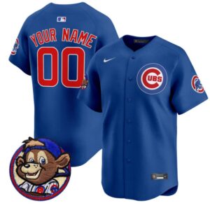 Custom Chicago Cubs Jersey Clark Patch Vapor Premier Limited Stitched Royal