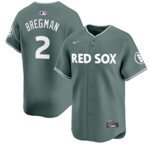 Alex Bregman Jersey #2 Boston Red Sox 2025 City Connect Vapor Premier Limited Stitched Green