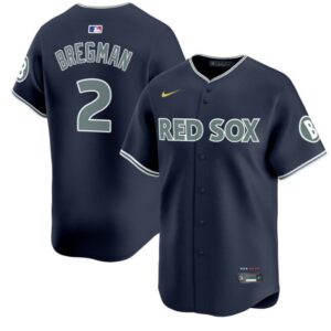 Alex Bregman Jersey #2 Boston Red Sox 2025 City Connect Vapor Premier Limited Stitched Navy