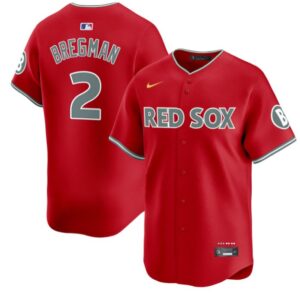 Alex Bregman Jersey #2 Boston Red Sox 2025 City Connect Vapor Premier Limited Stitched Red