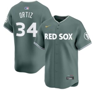 David Ortiz Jersey Green #34 Boston Red Sox 2025 City Connect Vapor Premier Limited Stitched