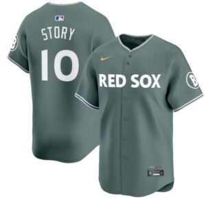 Trevor Story Jersey Green #10 Boston Red Sox 2025 City Connect Vapor Premier Limited Stitched