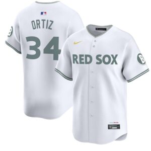 David Ortiz Jersey #34 Boston Red Sox 2025 City Connect Vapor Premier Limited Stitched White