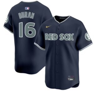 Jarren Duran Jersey #16 Boston Red Sox 2025 City Connect Vapor Premier Limited Stitched Navy