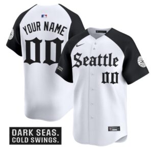 Custom Seattle Mariners Jersey Deep Sea Gothic Edition Vapor Premier Limited Stitched Alternate